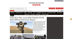Desktop Screenshot of jewishbusinessnews.com